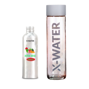 Sirop fruité et bouteille offerte