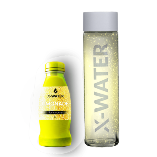 Sirop limonade et bouteille offerte
