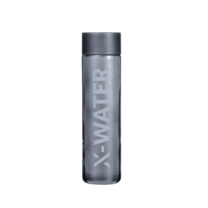 Bouteilles en verre x-bottle couleur silver dark